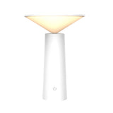 Modern Dimmable LED Torch Table Lamp with Rotatable Shade and USB Charging Base