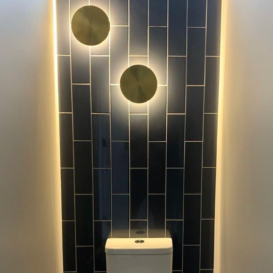 Modern Disk LED Wall Sconce Minimalist Gossa Ring Light for Living Room and Bedroom