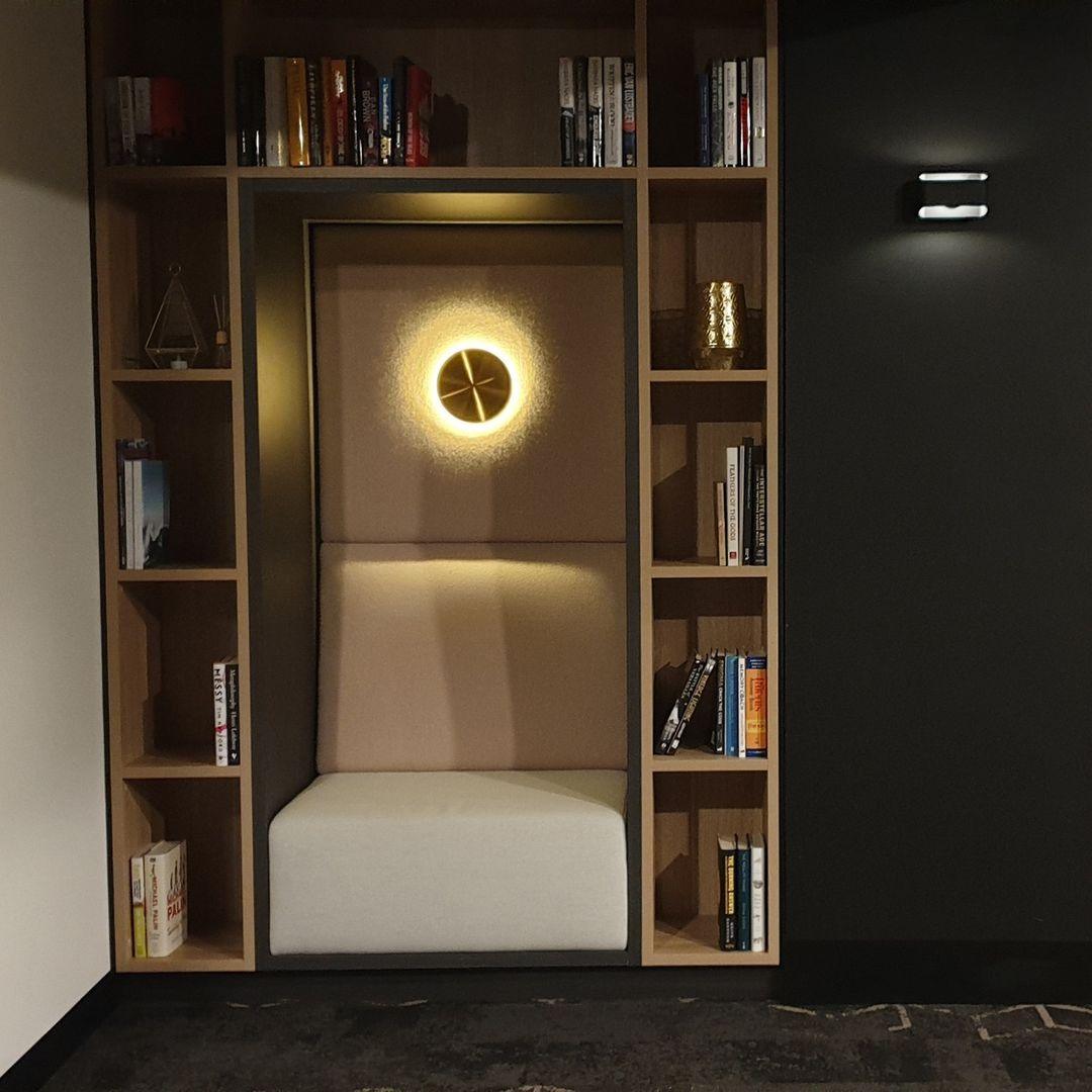 Modern Disk LED Wall Sconce Minimalist Gossa Ring Light for Living Room and Bedroom