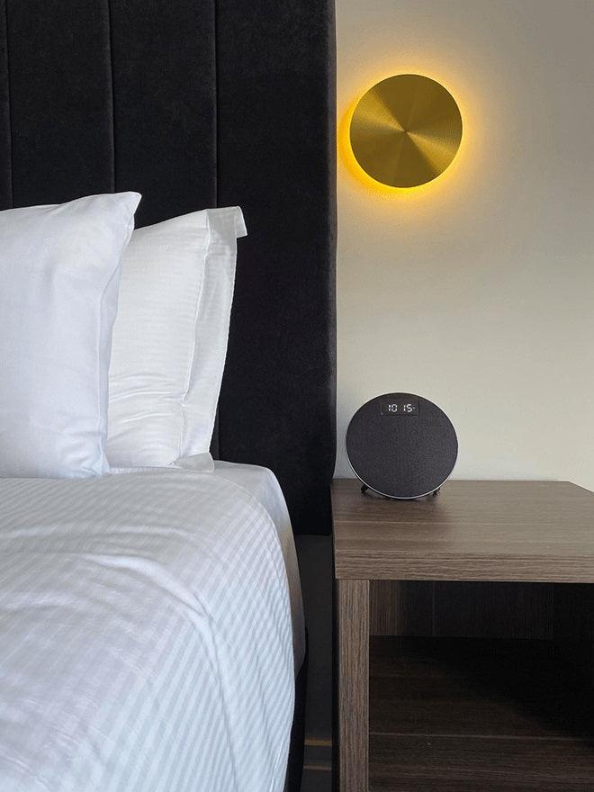 Modern Disk LED Wall Sconce Minimalist Gossa Ring Light for Living Room and Bedroom