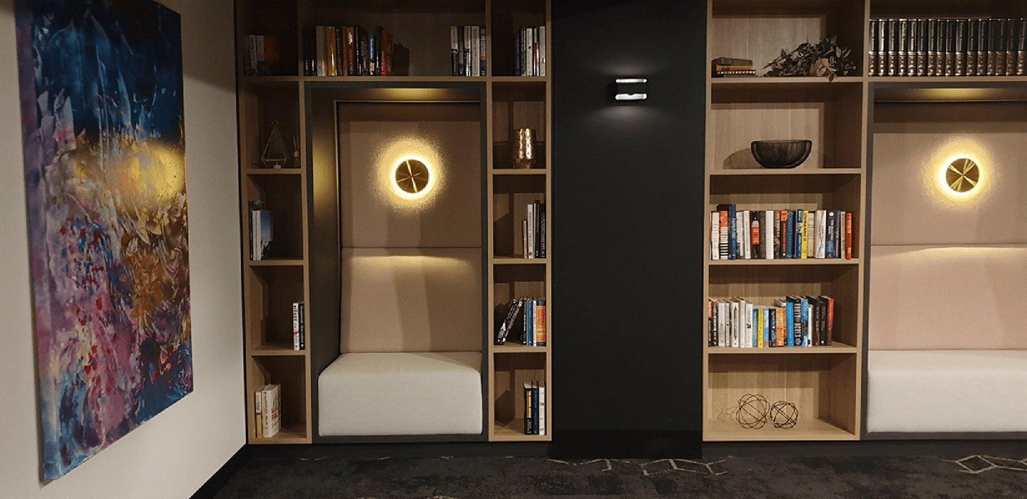 Modern Disk LED Wall Sconce Minimalist Gossa Ring Light for Living Room and Bedroom