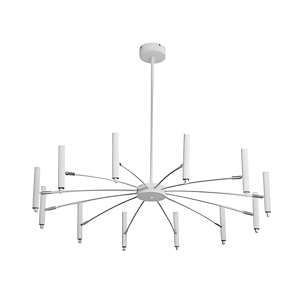 Modern DIY Adjustable Metal LED Chandelier Three Step Dimming Minimalist Pendant Light