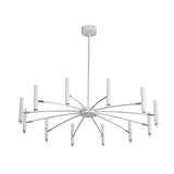 Modern DIY Adjustable Metal LED Chandelier Three Step Dimming Minimalist Pendant Light