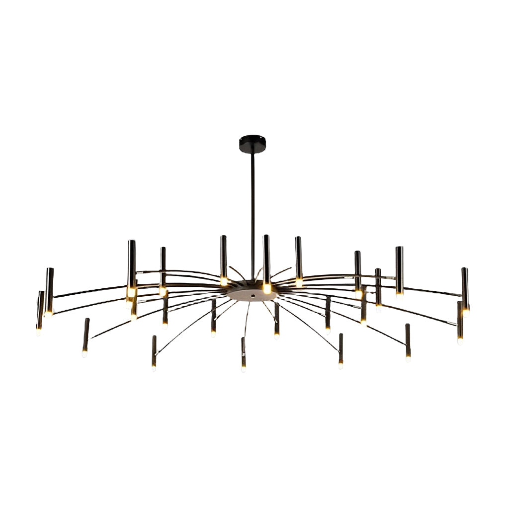 Modern DIY Adjustable Metal LED Chandelier Three Step Dimming Minimalist Pendant Light