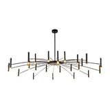 Modern DIY Adjustable Metal LED Chandelier Three Step Dimming Minimalist Pendant Light