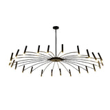 Modern DIY Adjustable Metal LED Chandelier Three Step Dimming Minimalist Pendant Light