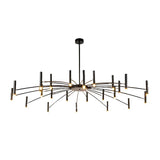 Modern DIY Adjustable Metal LED Chandelier Three Step Dimming Minimalist Pendant Light