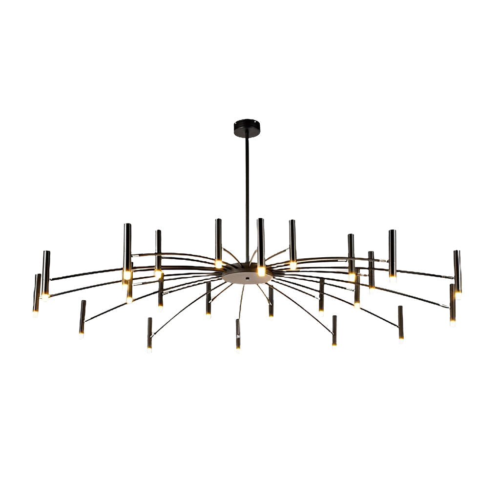 Modern DIY Adjustable Metal LED Chandelier Three Step Dimming Minimalist Pendant Light