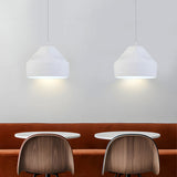 Modern Dome Aluminum LED Pendant Light for Dining Room and Office Adjustable Hanging Lamp