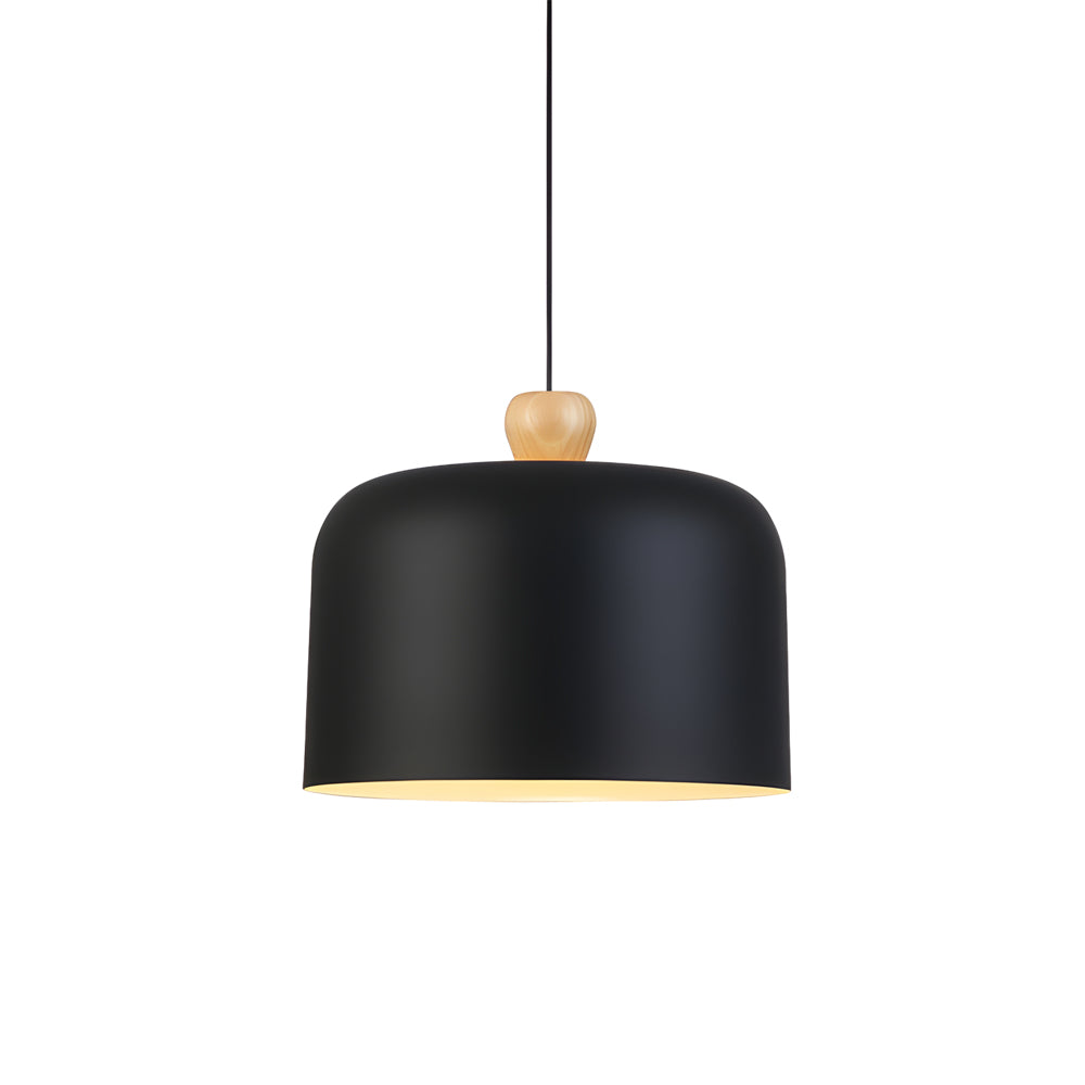 Modern Dome Aluminum LED Pendant Light for Dining Room and Office Adjustable Hanging Lamp