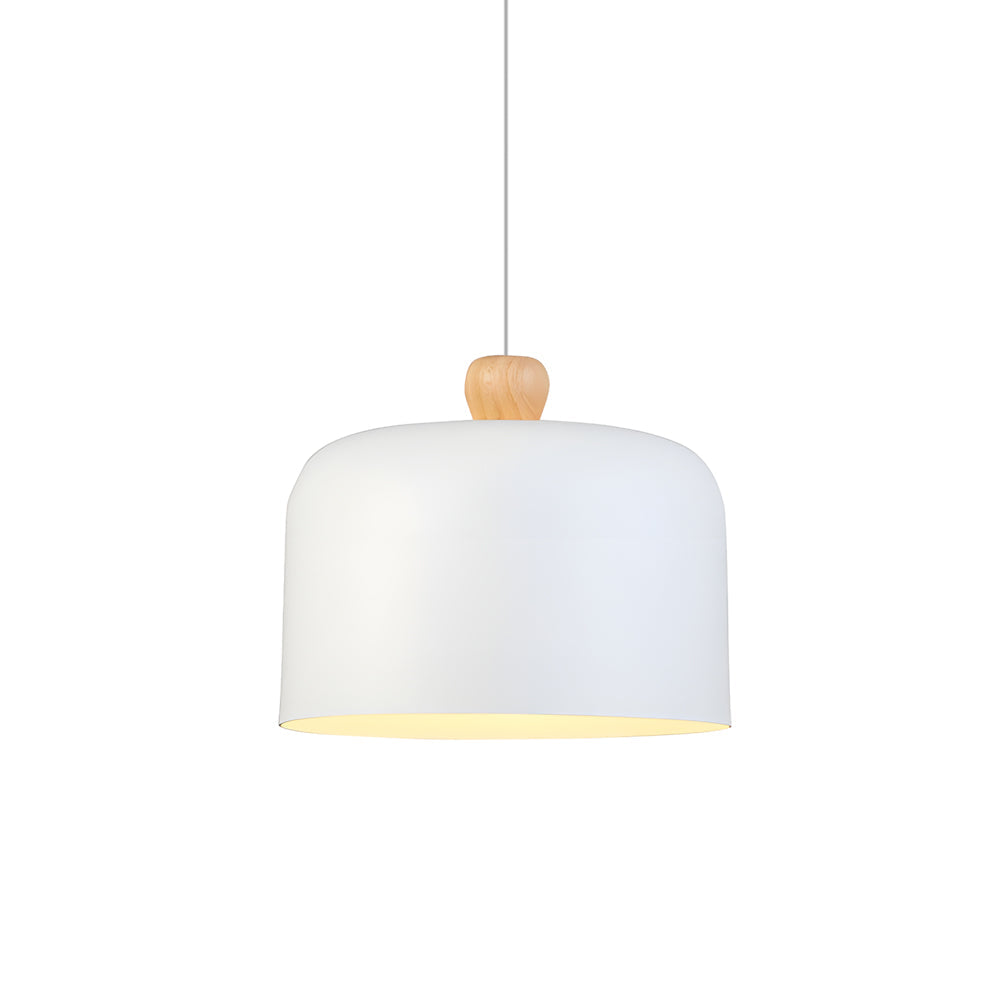 Modern Dome Aluminum LED Pendant Light for Dining Room and Office Adjustable Hanging Lamp