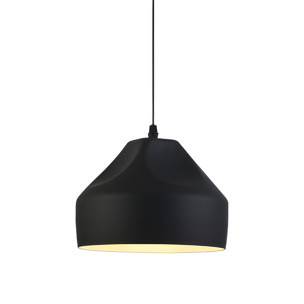 Modern Dome Aluminum LED Pendant Light for Dining Room and Office Adjustable Hanging Lamp