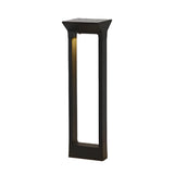 Modern Door Shape LED Solar Pathway Lights Waterproof Black Aluminum Outdoor Landscape Garden Lighting