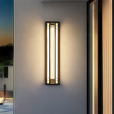 Modern Double Axis Outdoor Wall Sconce Waterproof Stainless Steel Exterior LED Lighting