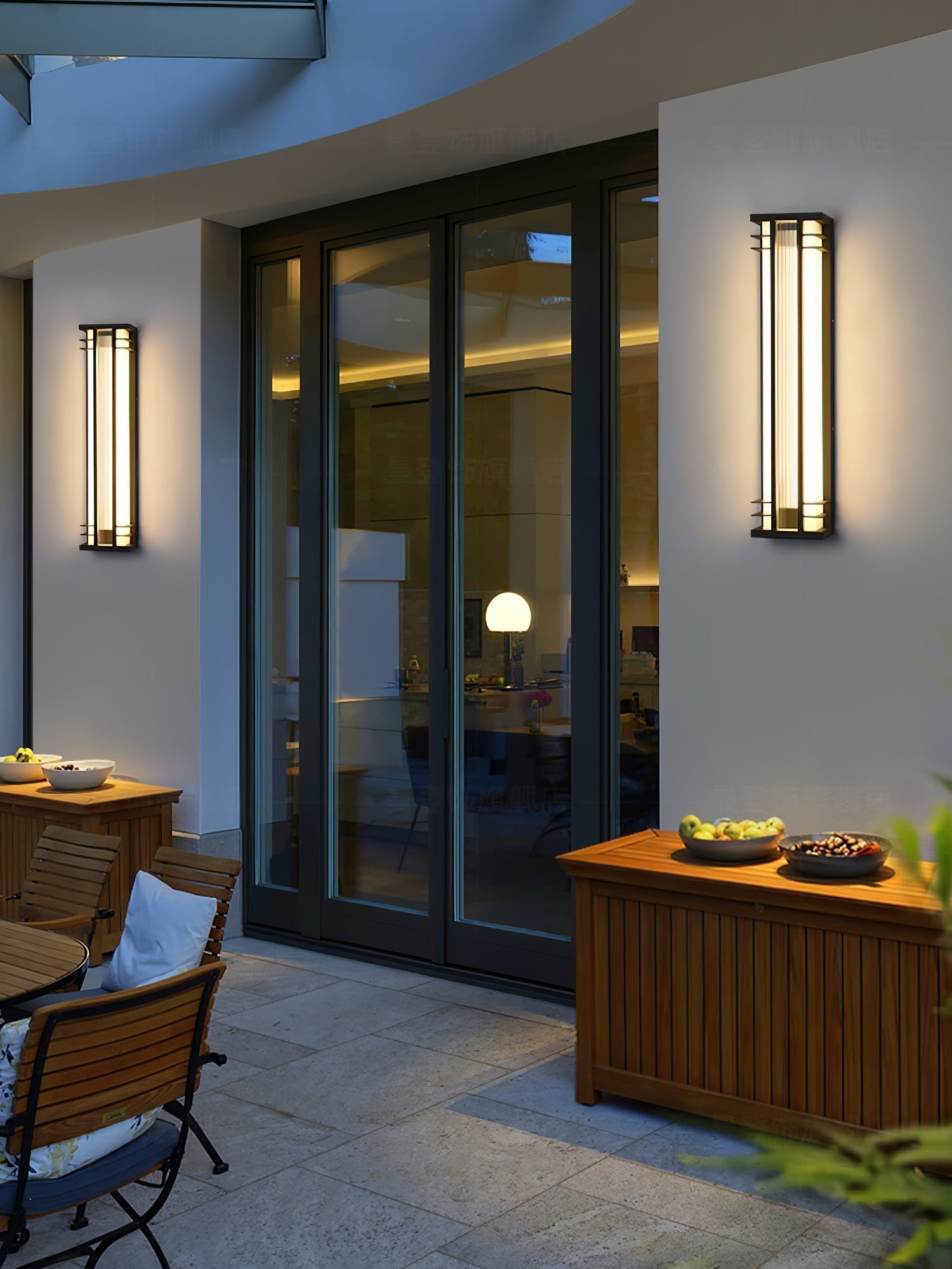 Modern Double Axis Outdoor Wall Sconce Waterproof Stainless Steel Exterior LED Lighting