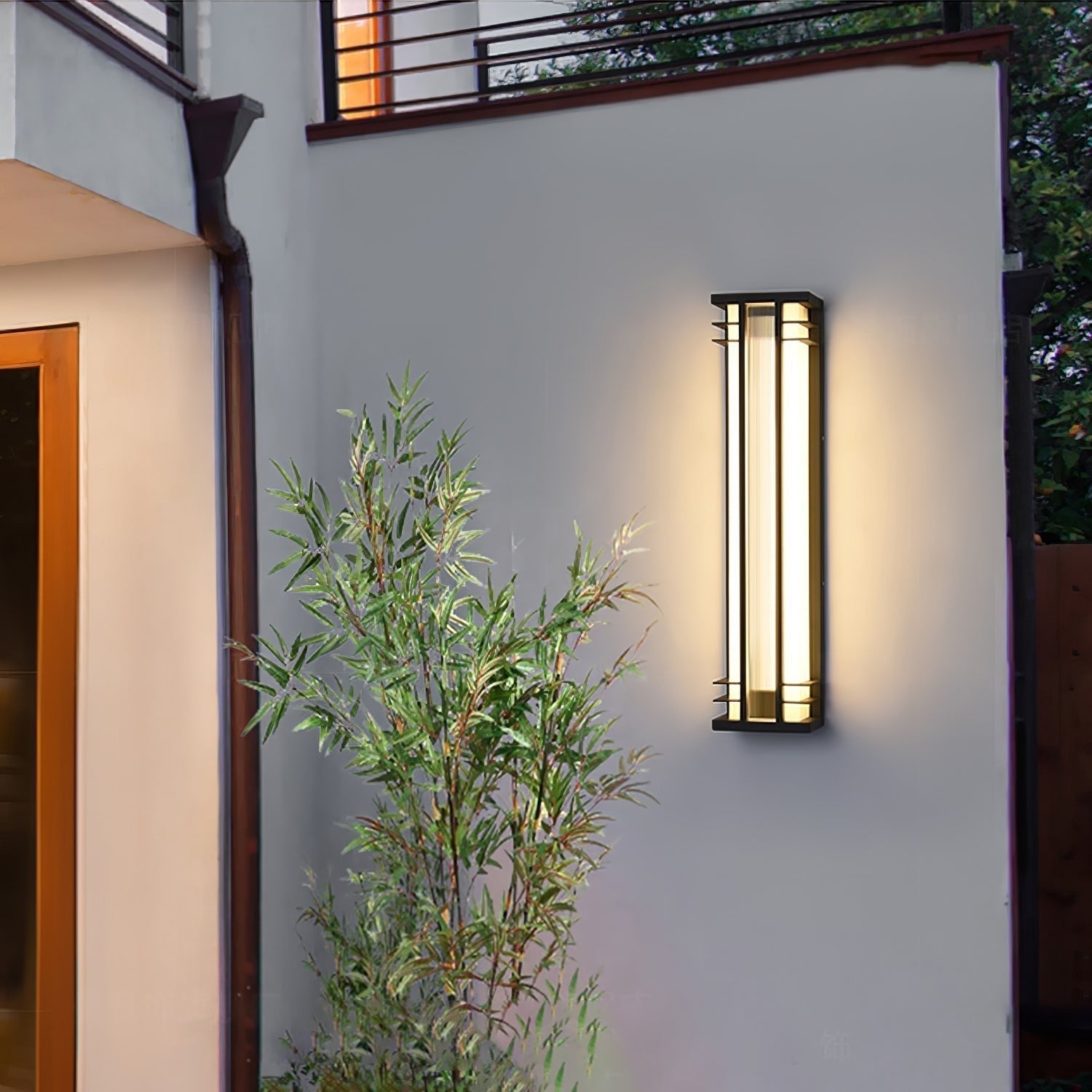 Modern Double Axis Outdoor Wall Sconce Waterproof Stainless Steel Exterior LED Lighting