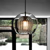 Modern Double Layer Glass Pendant Light with Electroplated Brass Finish Nordic Chandelier