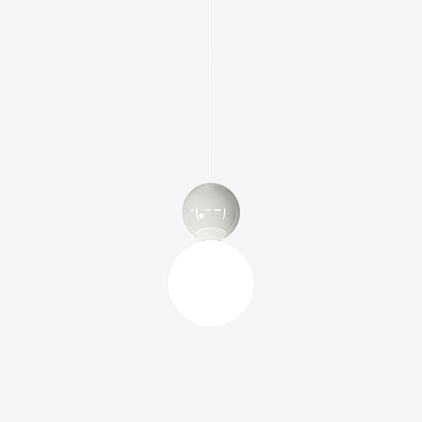 Modern Double Sphere Acrylic Pendant Light for Contemporary Dining and Living Areas