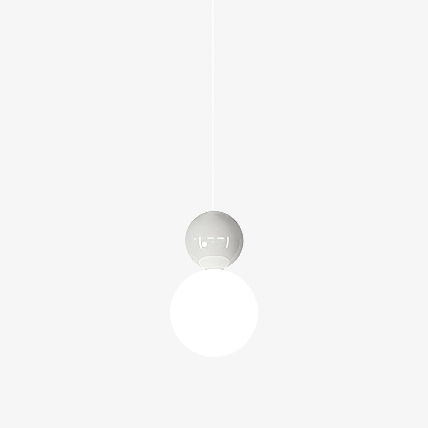 Modern Double Sphere Acrylic Pendant Light for Contemporary Dining and Living Areas
