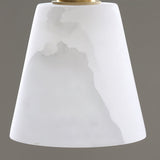 Modern Droplet Alabaster Wall Sconce Light with Natural Stone Shade for Indoor Decor