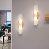 Modern Dual Light G4 LED Wall Sconce Electroplated Metal Up and Down Accent Lighting