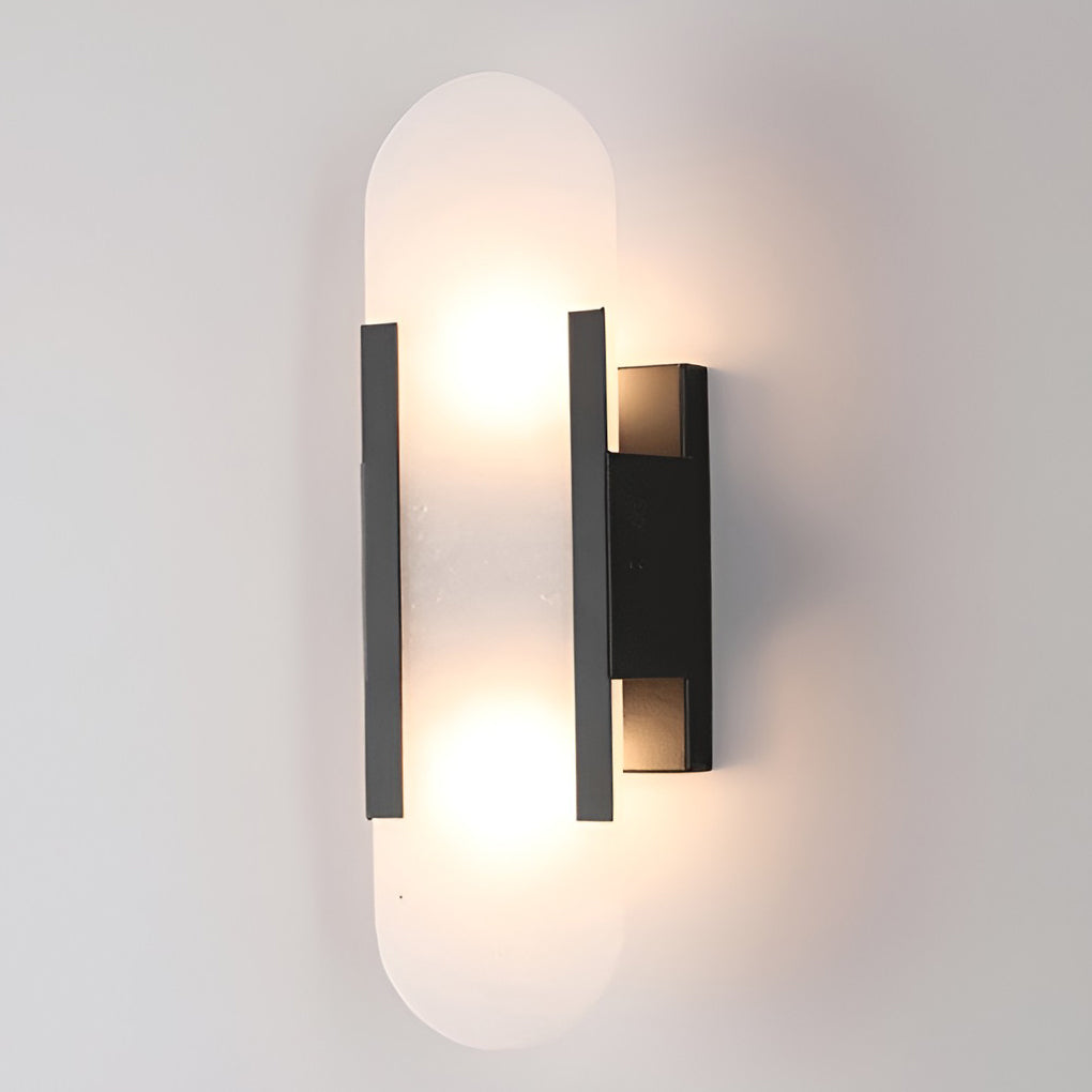 Modern Dual Light G4 LED Wall Sconce Electroplated Metal Up and Down Accent Lighting