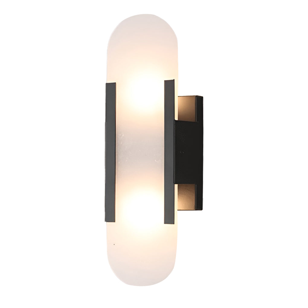 Modern Dual Light G4 LED Wall Sconce Electroplated Metal Up and Down Accent Lighting