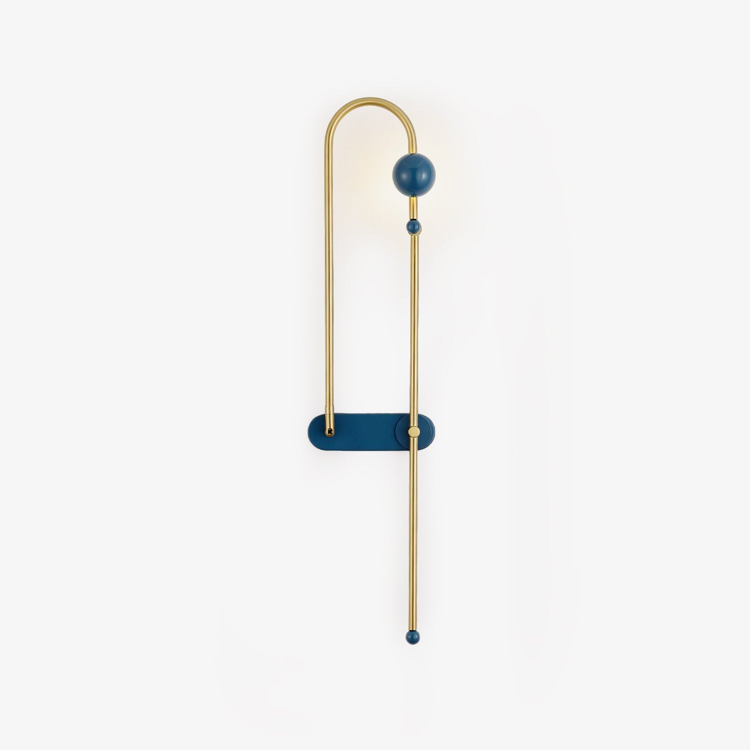 Modern Electrical Circuit LED Wall Sconce with Minimalist Rotating Arms Gold and Blue Wall Lamp