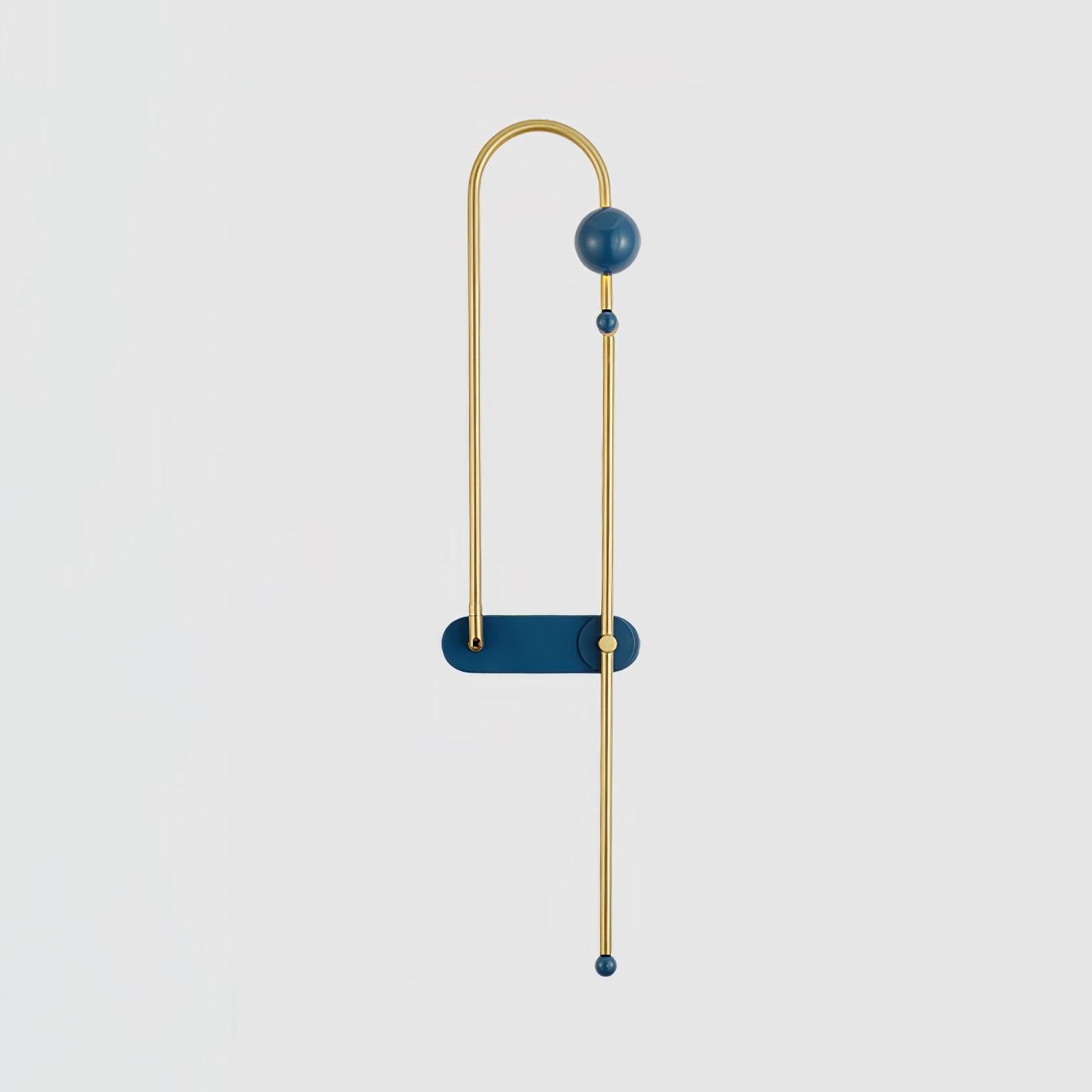 Modern Electrical Circuit LED Wall Sconce with Minimalist Rotating Arms Gold and Blue Wall Lamp