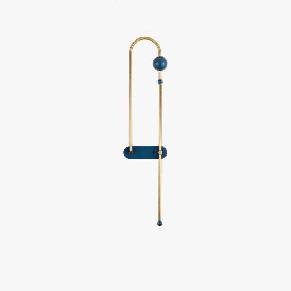 Modern Electrical Circuit LED Wall Sconce with Minimalist Rotating Arms Gold and Blue Wall Lamp