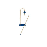 Modern Electrical Circuit LED Wall Sconce with Minimalist Rotating Arms Gold and Blue Wall Lamp