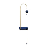 Modern Electrical Circuit LED Wall Sconce with Minimalist Rotating Arms Gold and Blue Wall Lamp