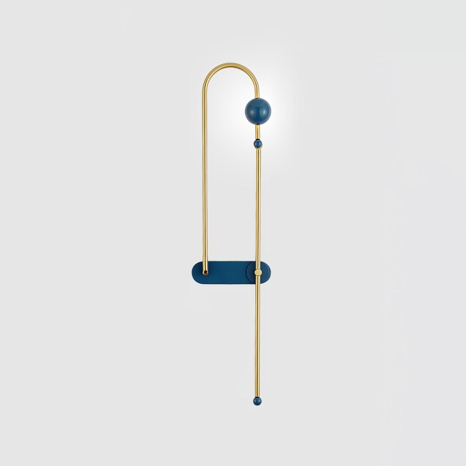 Modern Electrical Circuit LED Wall Sconce with Minimalist Rotating Arms Gold and Blue Wall Lamp
