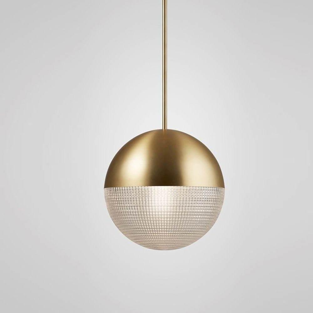 Modern Electroplated Glass Globe Pendant Lighting Nordic Round Ball Hanging Ceiling Lamp