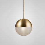 Modern Electroplated Glass Globe Pendant Lighting Nordic Round Ball Hanging Ceiling Lamp