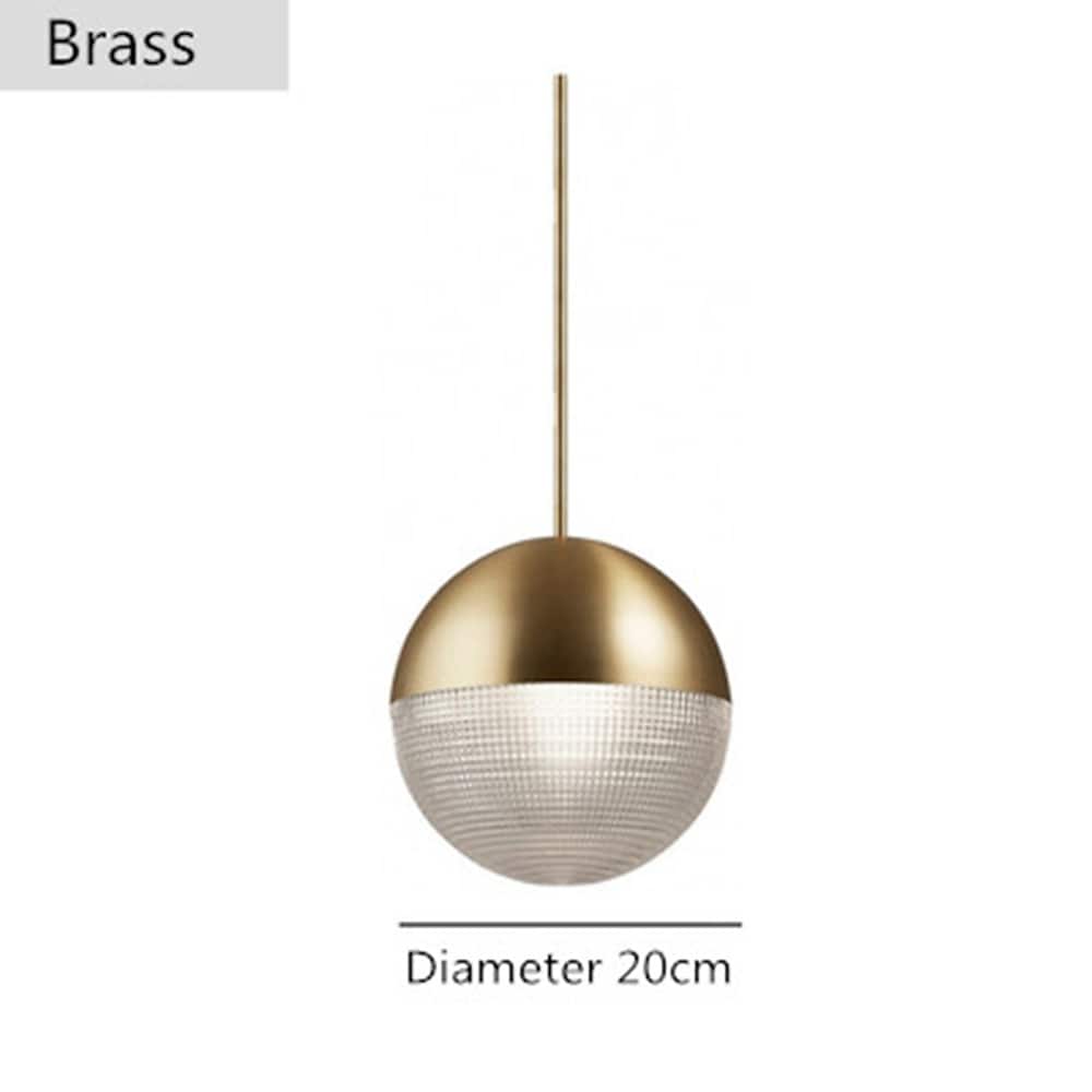 Modern Electroplated Glass Globe Pendant Lighting Nordic Round Ball Hanging Ceiling Lamp