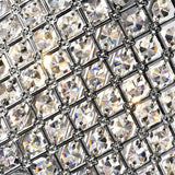Modern Electroplated Metal Crystal Chandelier 4 Light Kitchen Pendant Lighting for Dining Room