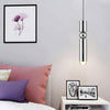 Modern Electroplated Metal Cylindrical LED Pendant Light with Adjustable Cable for Home Decor