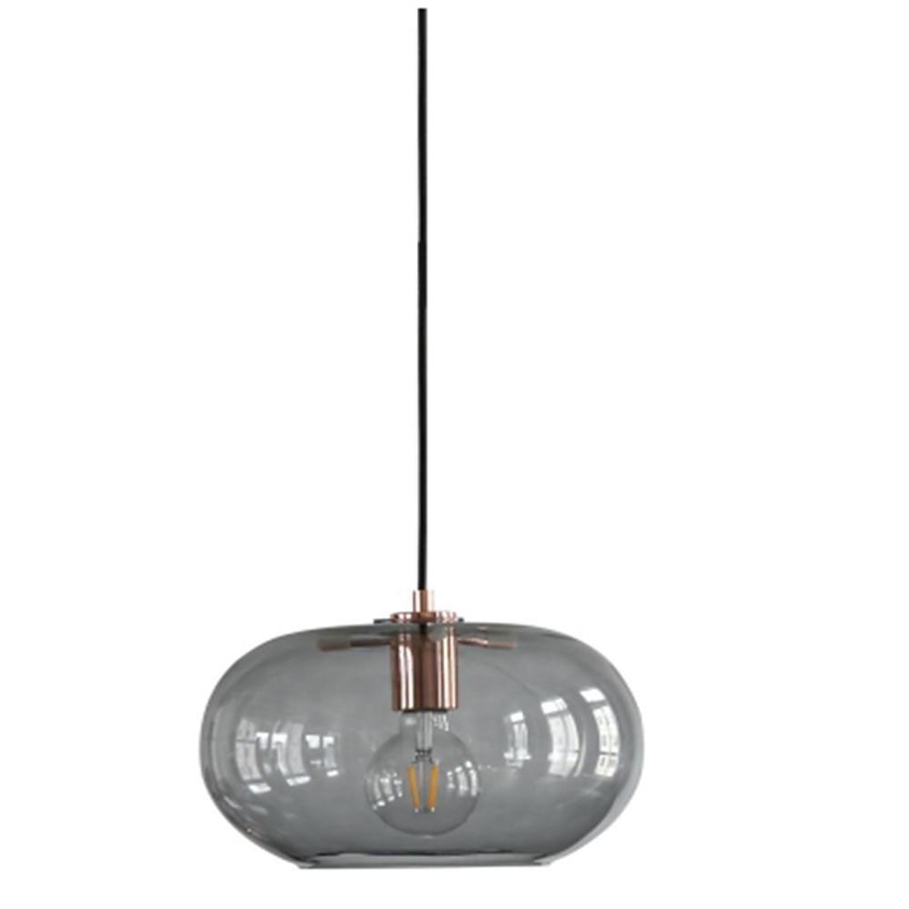 Modern Elongated Glass Globe Pendant Light Nordic LED Hanging Ceiling Lamp for Kitchen Island