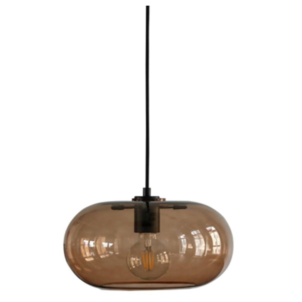 Modern Elongated Glass Globe Pendant Light Nordic LED Hanging Ceiling Lamp for Kitchen Island