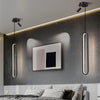 Modern Elongated LED Pendant Light with Adjustable Spotlight for Kitchen Island and Dining Room