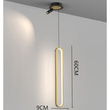 Modern Elongated LED Pendant Light with Adjustable Spotlight for Kitchen Island and Dining Room