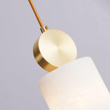 Modern Etruscan Alabaster Pendant Light Luxury Brass Hanging Lamp for Living Room Dining Area