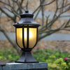 Modern European Outdoor Post Lights Waterproof Aluminum Fence Lamp for Garden and Path Matte Black Finish