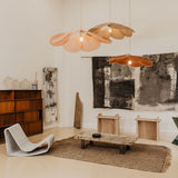 Modern Fabric Floral Petal Pendant Light for Elegant Living Room and Bedroom Lighting