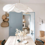 Modern Fabric Floral Petal Pendant Light for Elegant Living Room and Bedroom Lighting