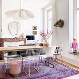 Modern Fabric Floral Petal Pendant Light for Elegant Living Room and Bedroom Lighting