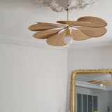 Modern Fabric Floral Petal Pendant Light for Elegant Living Room and Bedroom Lighting