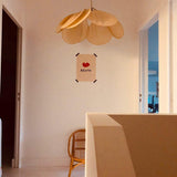 Modern Fabric Floral Petal Pendant Light for Elegant Living Room and Bedroom Lighting