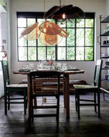 Modern Fabric Floral Petal Pendant Light for Elegant Living Room and Bedroom Lighting